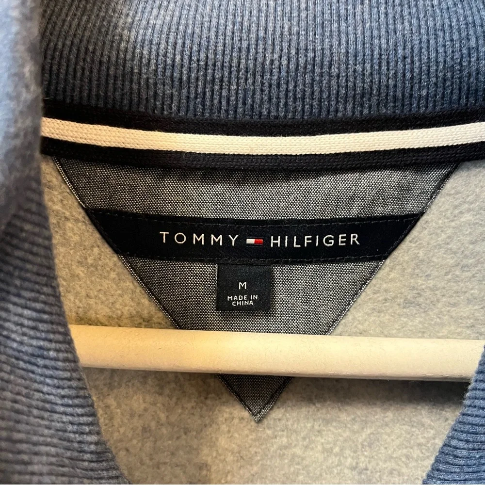 Men’s Tommy Hilfiger Knitted Front Blue Jacket Medium
